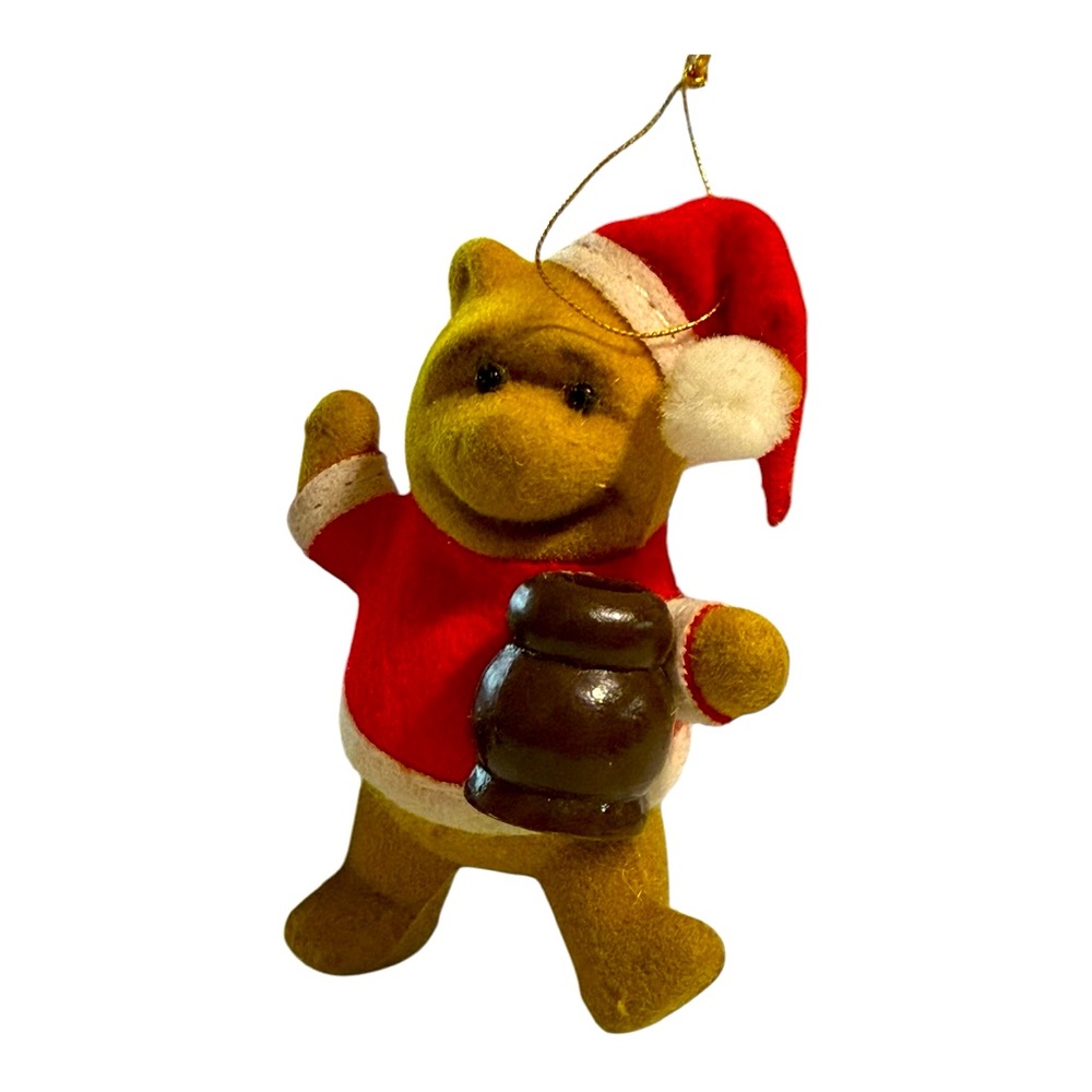 Sears Disney Winnie the Pooh Flocked Christmas Ornament